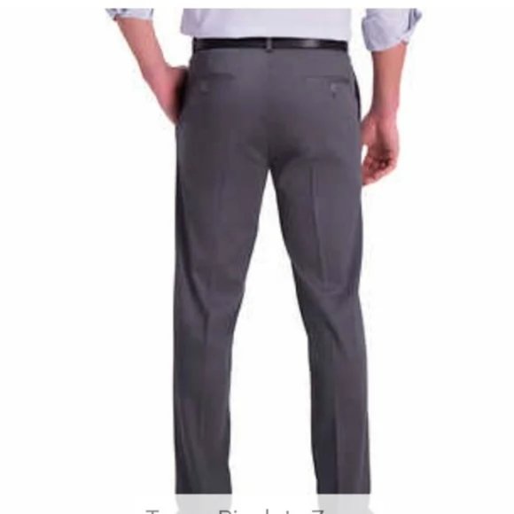 NWT Haggar Men's Premium No Iron Pant - 36 X 29 - Gray - Picture 3 of 8